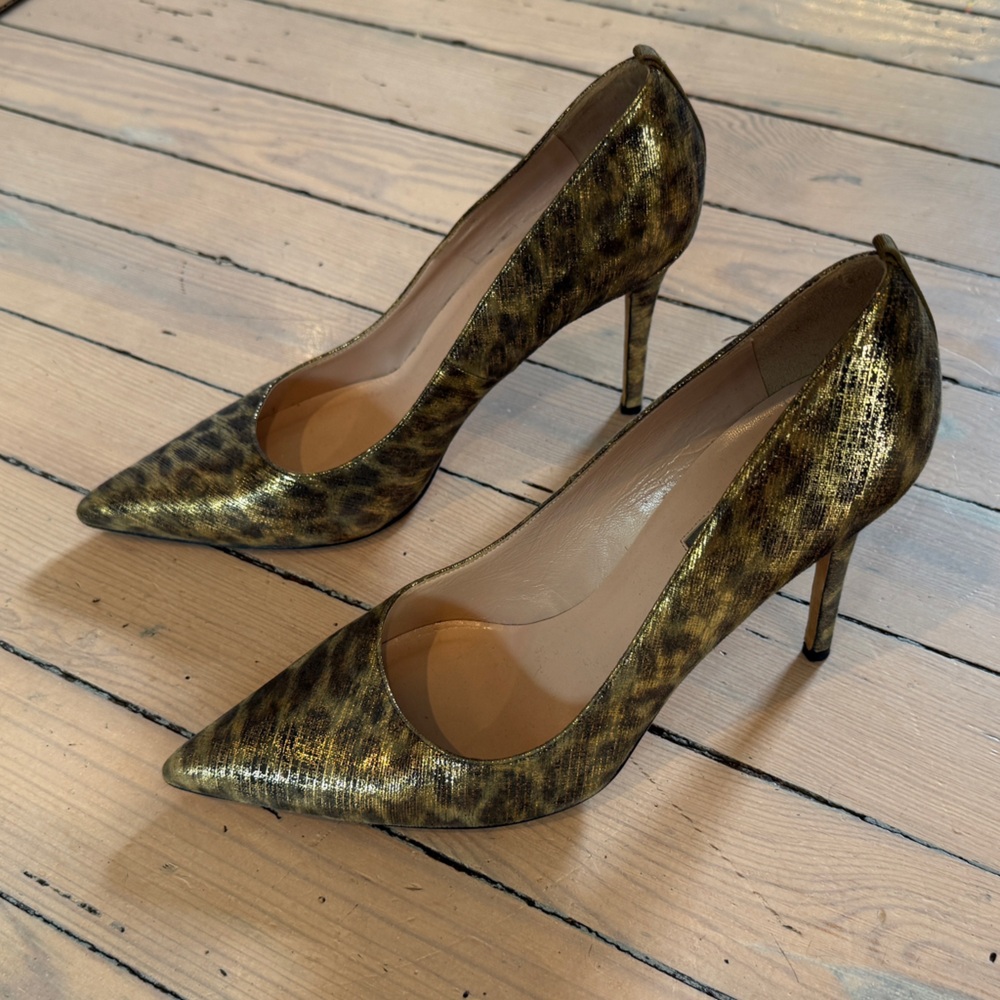 SJP Leopard Print Stiletto Heels